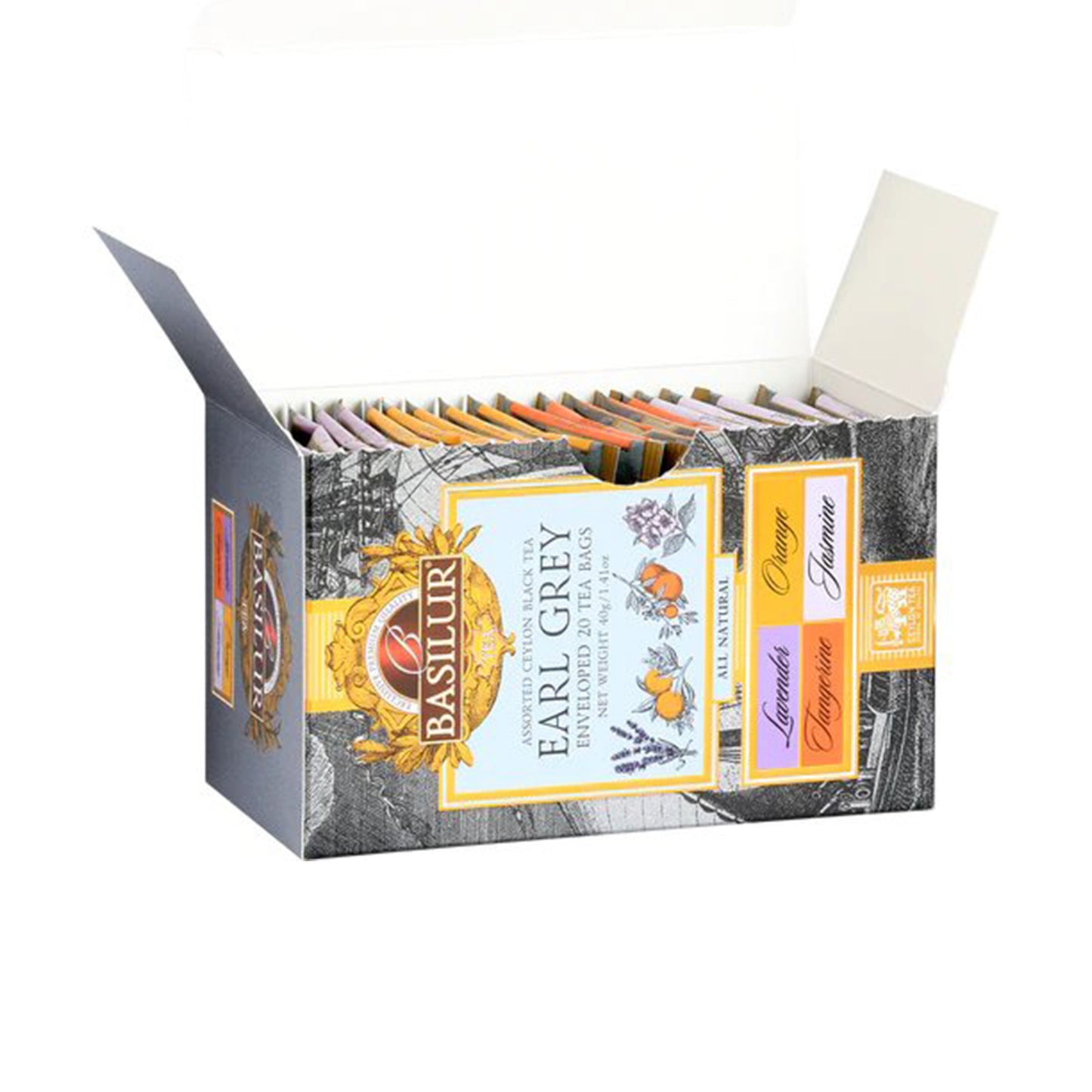 Basilur Earl Grey Collection (40g) 20 Teposer