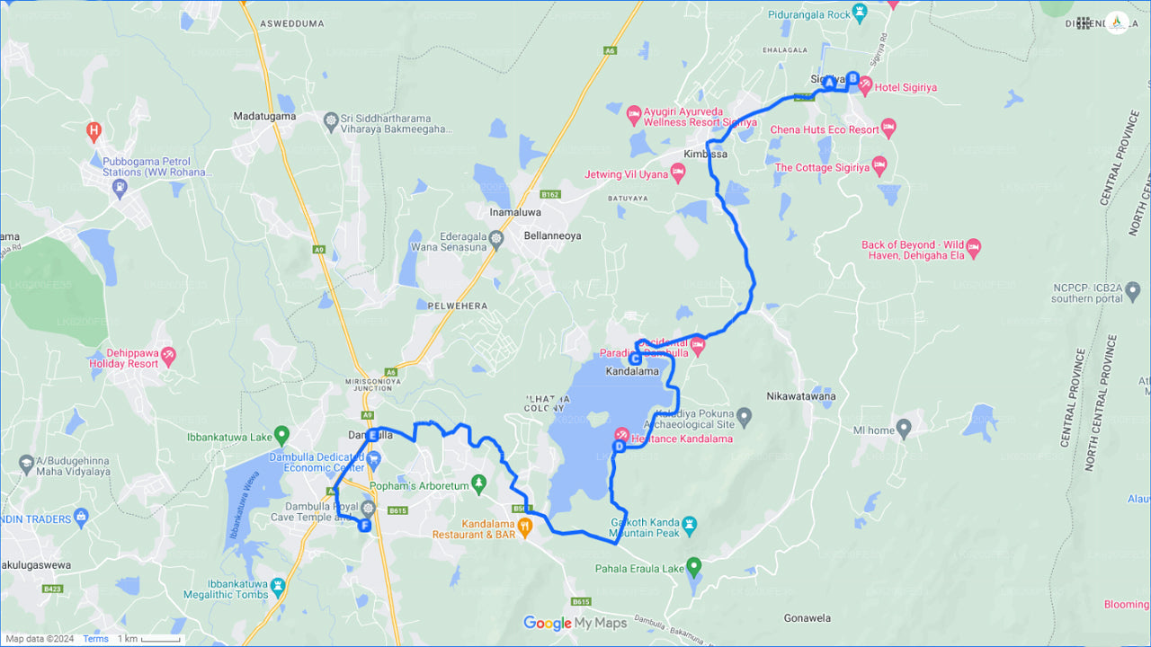 Varmluftsballontur fra Sigiriya