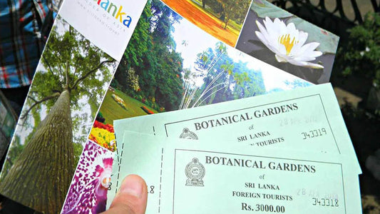 Indgangsbilletter til Peradeniya botaniske have