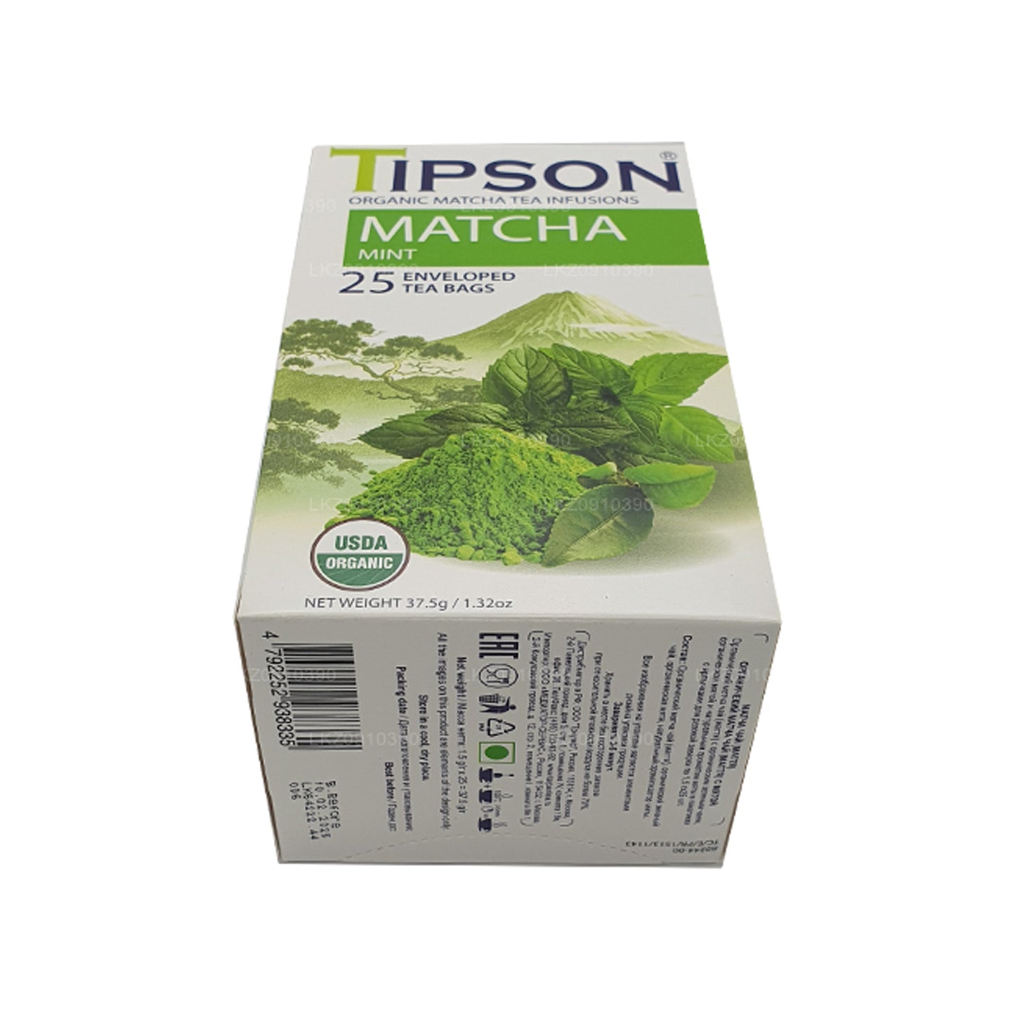 Tipson Tea Organisk Matcha og Mint (37,5 g)