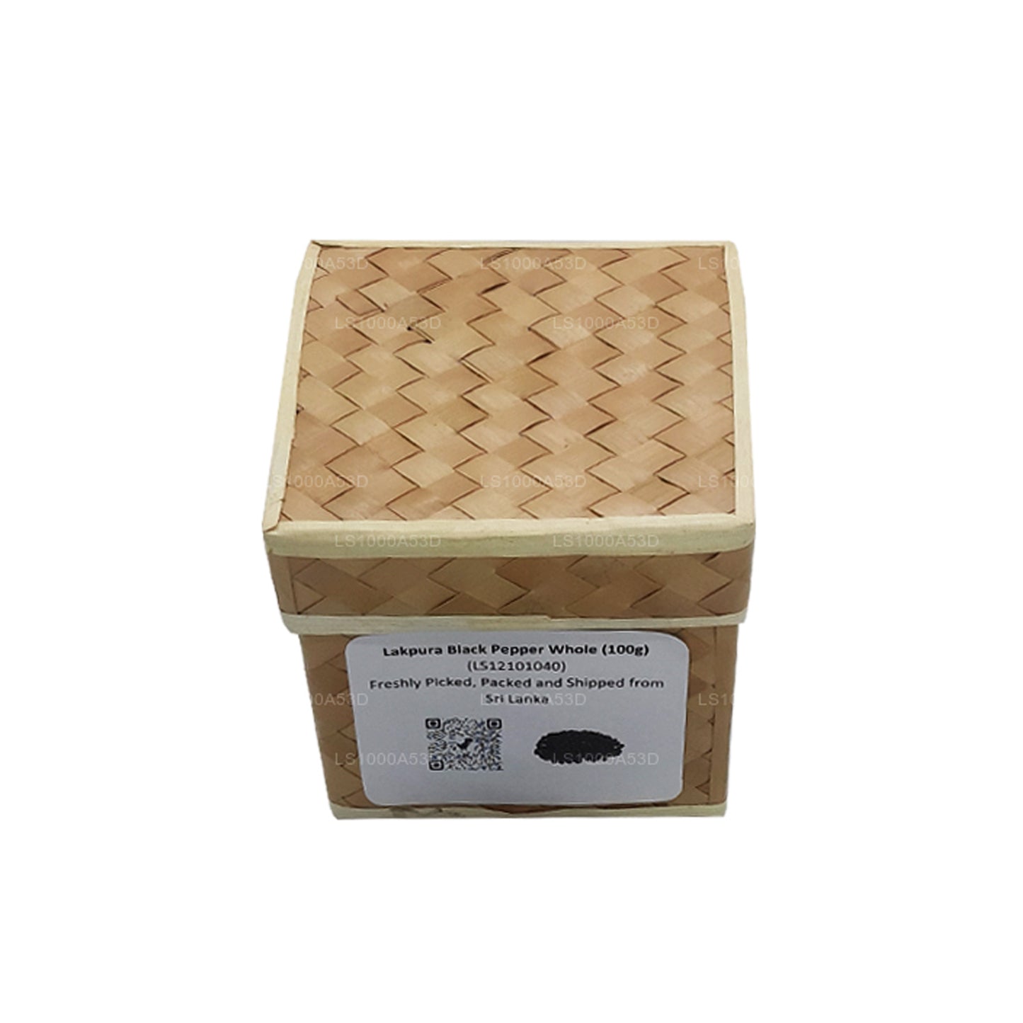 Lakpura sort peber hel (100g) kasse