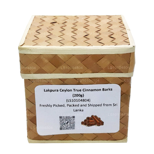 Lakpura Organic Ceylon True Cinnamon Barks (200 g) Æske