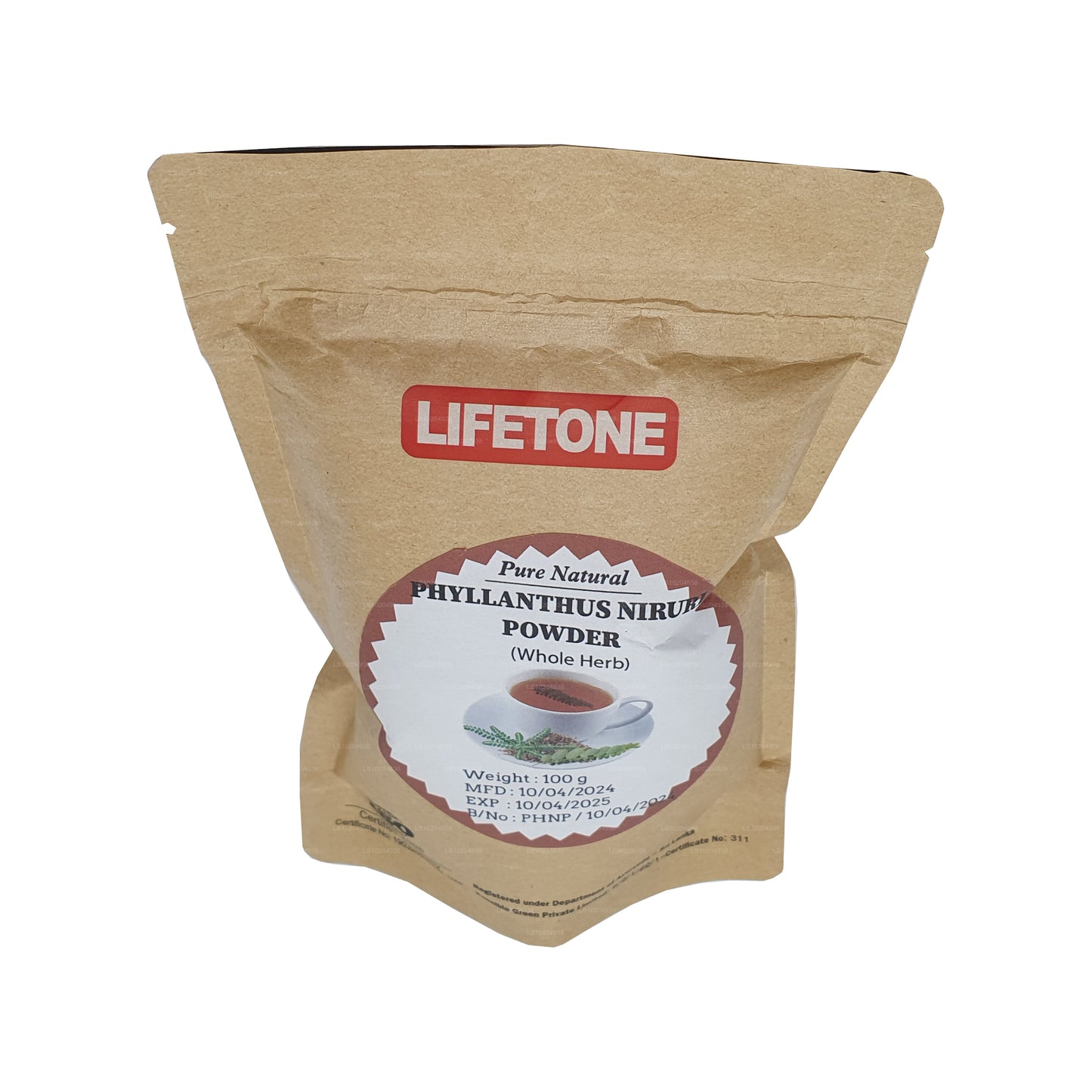 Lifetone Phylanthus Niruri pulver (100 g)