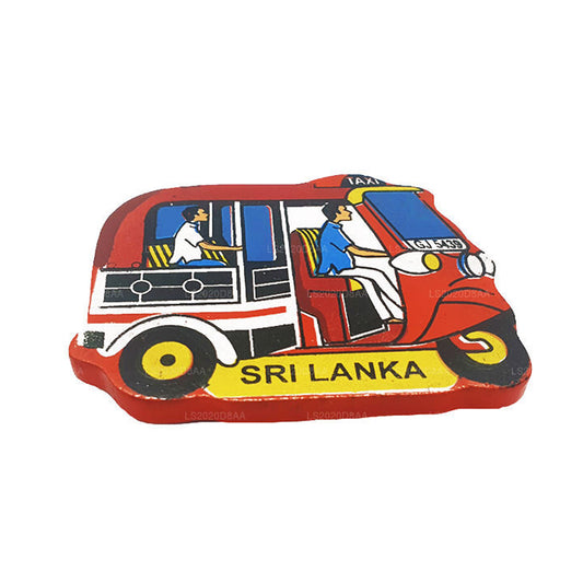 Sri Lankas Red Tuk Tuk køleskabsmagnet