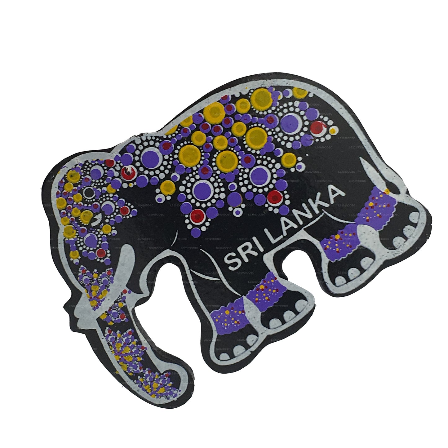 Sri Lanka traditionel Kandy Elephant Køleskabsmagnet