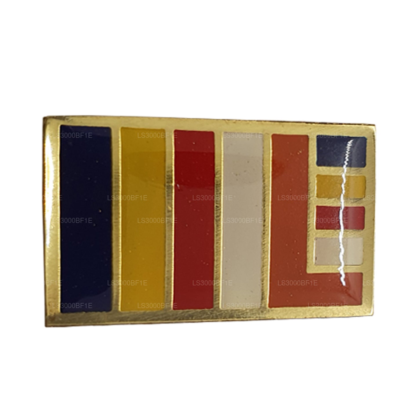 Sri Lankan Buddhist Flag Lapel Pin