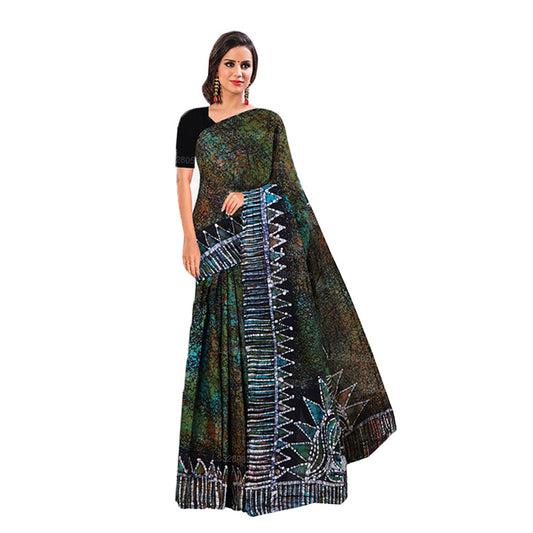 Lakpura Batik Saree (Design E)