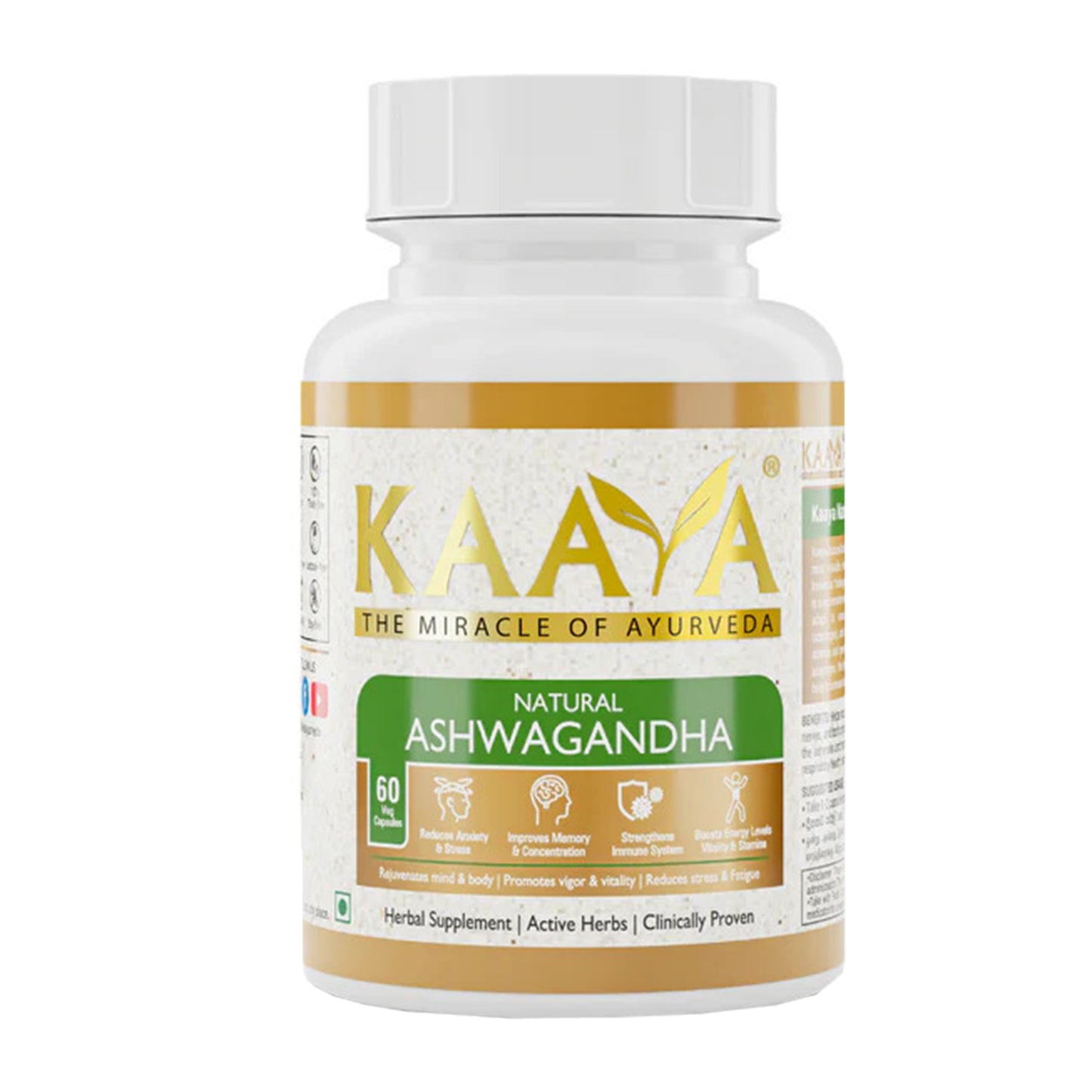 Kaaya Natural Ashwagandha (60 capsules)