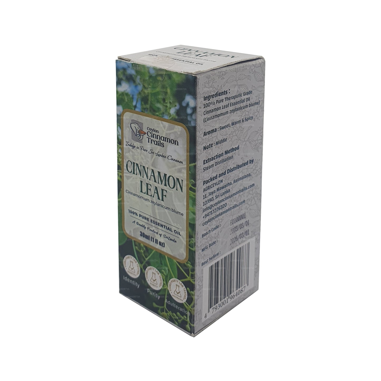 Ceylon Cinnamon Trails Cinnamon Leaf Essentiel Olie (10 ml)