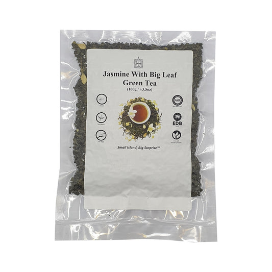 Lakpura Jasmine og Big Leaf Grøn Te (100g)