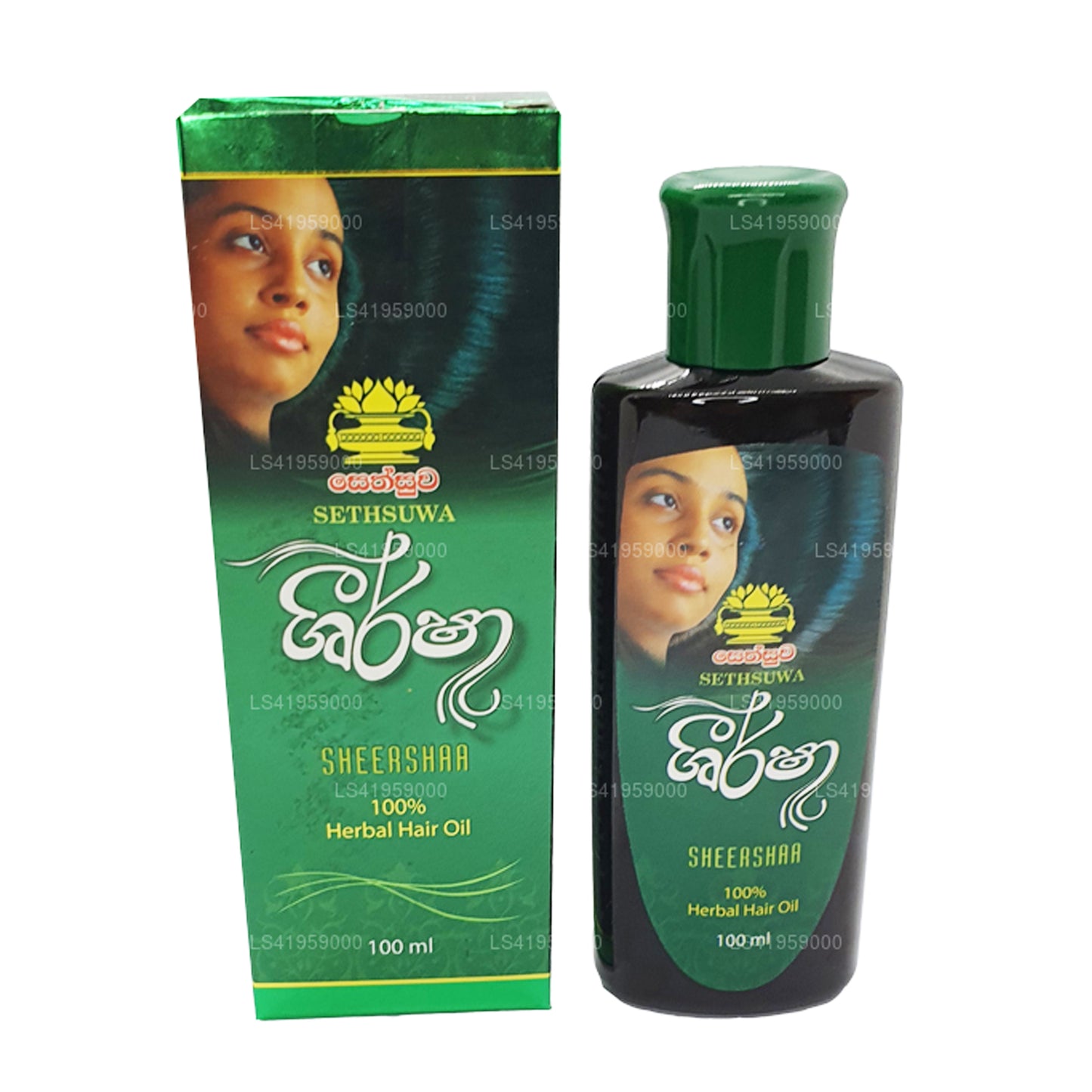 Sethsuwa Sheersha urteolie til hår (100 ml)