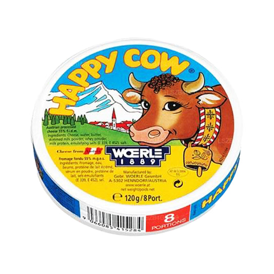 Happy Cow Cheese Rund Boks Portion (120g)