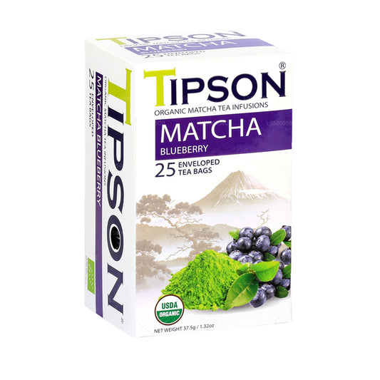 Tipson Tea Økologisk Matcha blåbær (37,5 g)