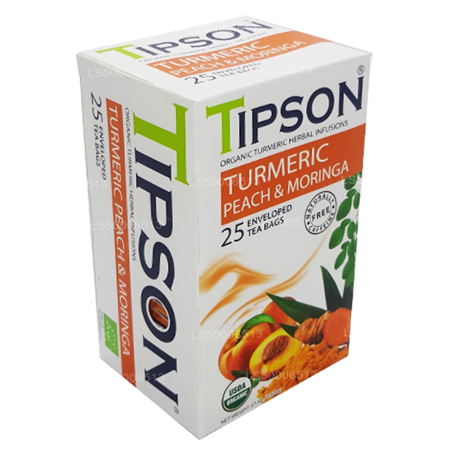 Tipson Tea Organisk Gurkemeje Fersken og Moringa (37,5 g)