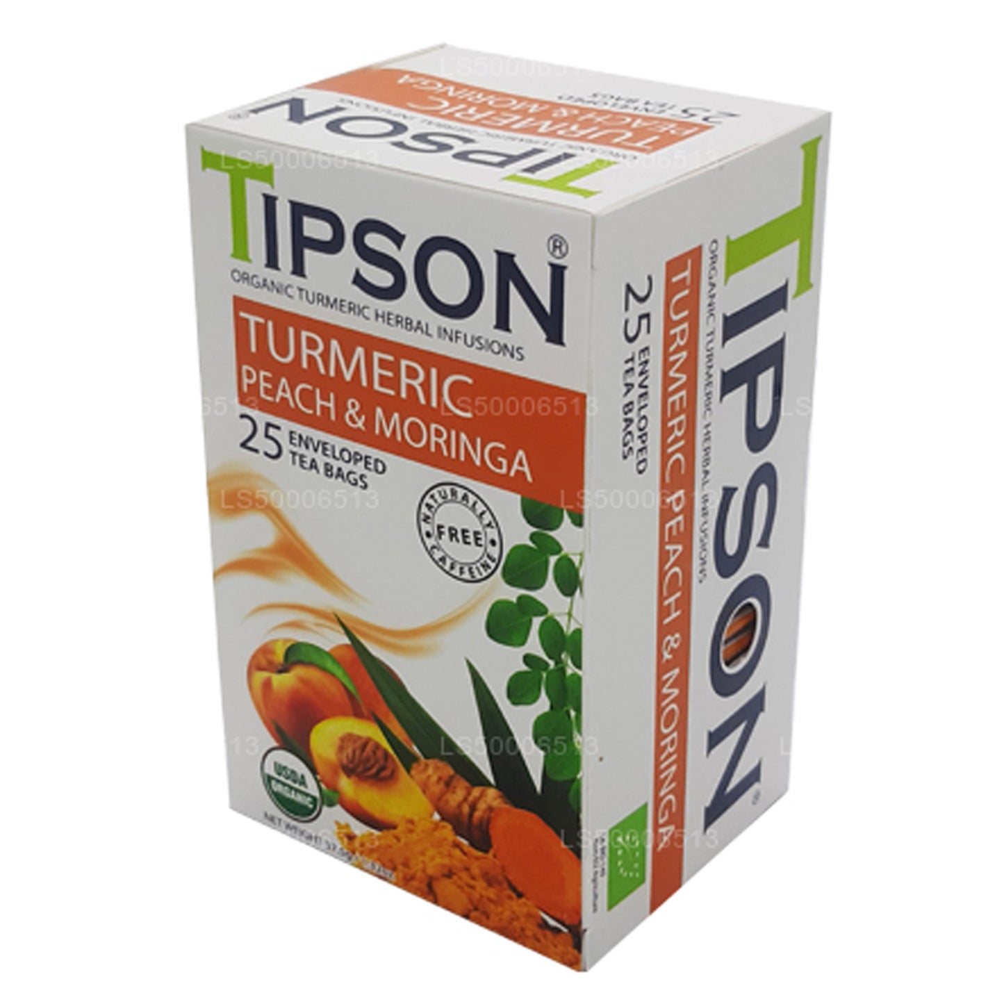 Tipson Tea Organisk Gurkemeje Fersken og Moringa (37,5 g)