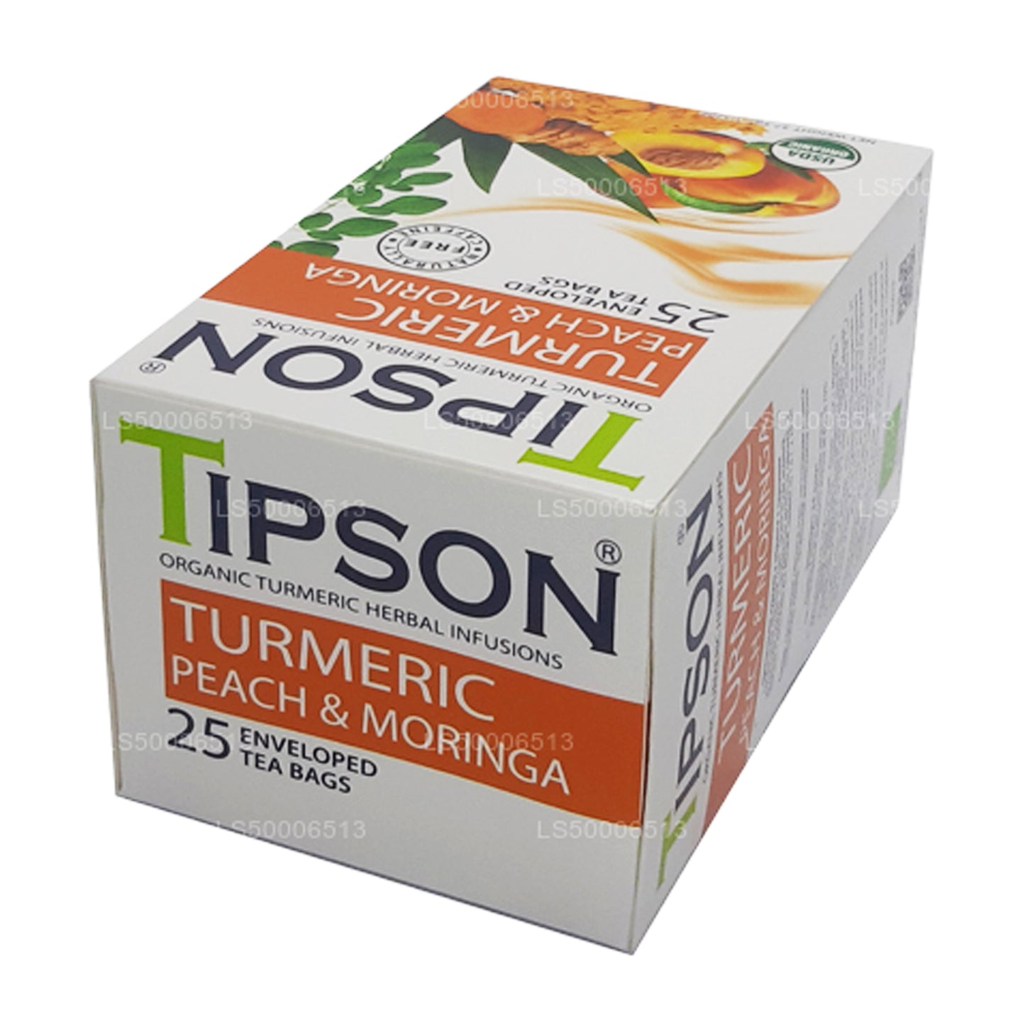 Tipson Tea Organisk Gurkemeje Fersken og Moringa (37,5 g)