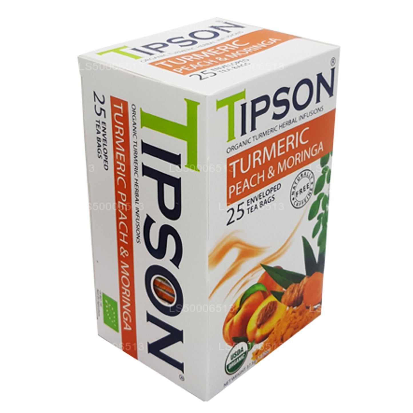 Tipson Tea Organisk Gurkemeje Fersken og Moringa (37,5 g)