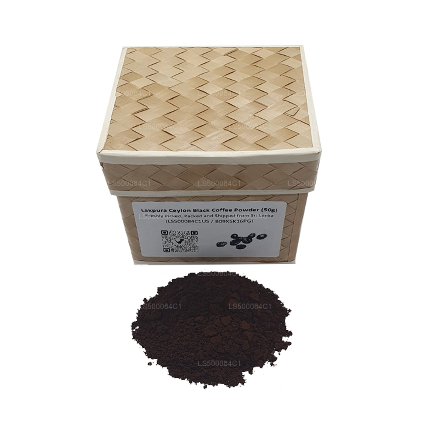 Lakpura Ceylon sort kaffe pulver (50 g)