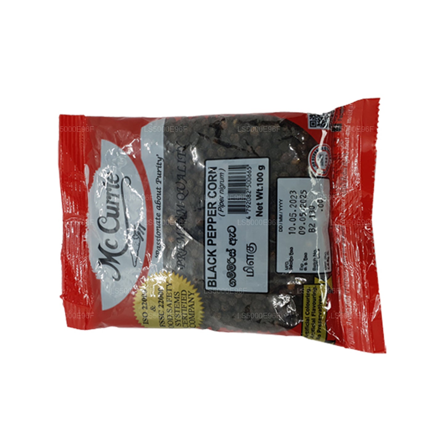 Mc Currie Sort Peber Majs (100 g)