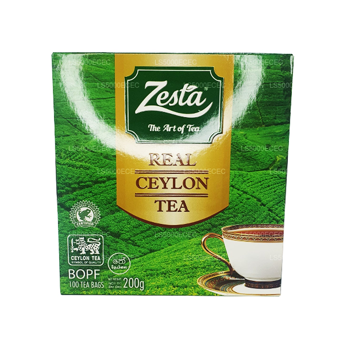 Zesta ægte Ceylon te (200g) 100 teposer