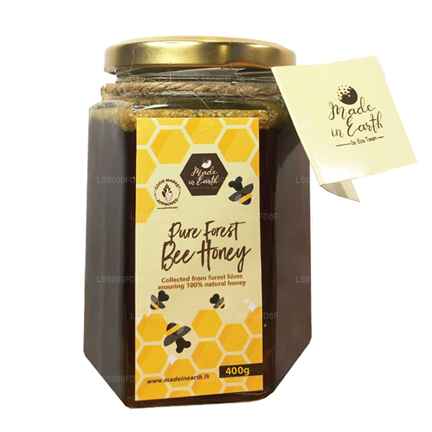 Lavet i jorden ren skov bi honning (400 g)