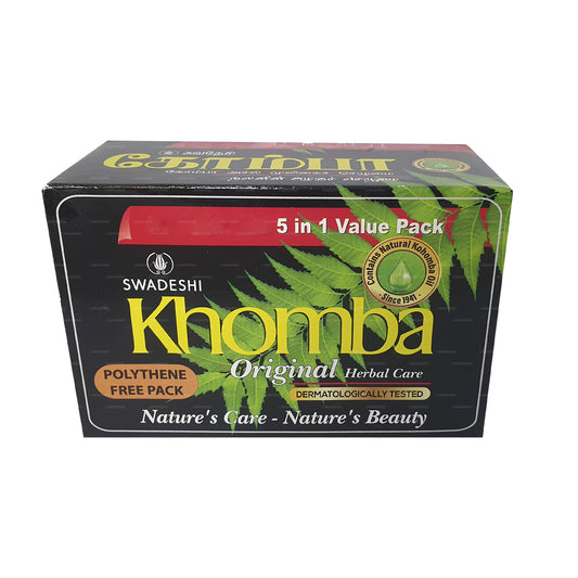 Swadeshi Khomba Original sæbe 5 i 1 (5x75g)