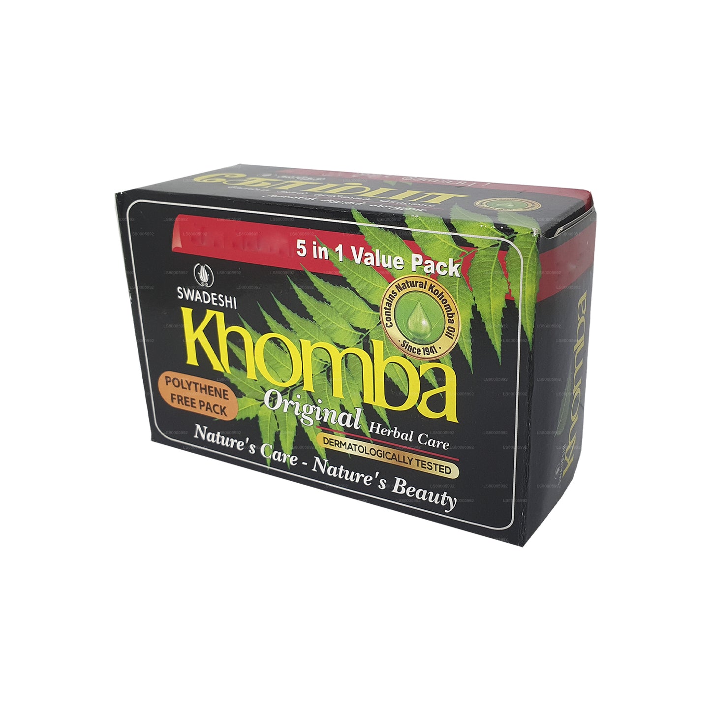 Swadeshi Khomba Original sæbe 5 i 1 (5x75g)