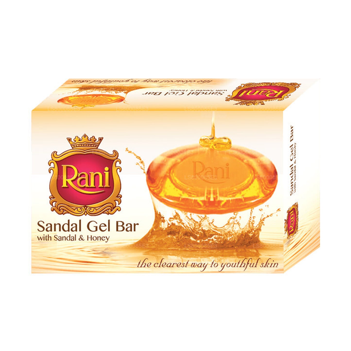 Swadeshi Rani Sandal Gel Bar med Sandal og honning Sæbe (70g)