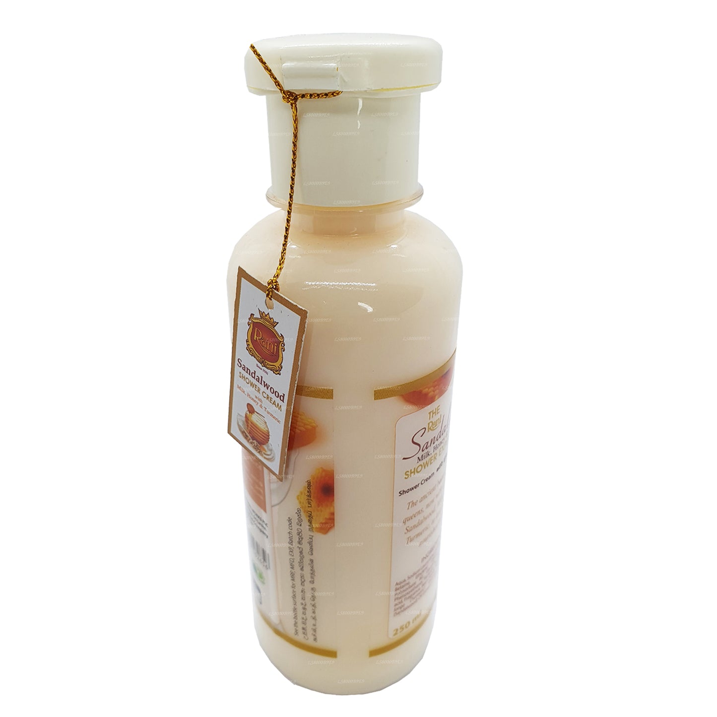 Swadeshi Rani sandeltræ brusecreme med mælk, honning og gurkemeje (250 ml)