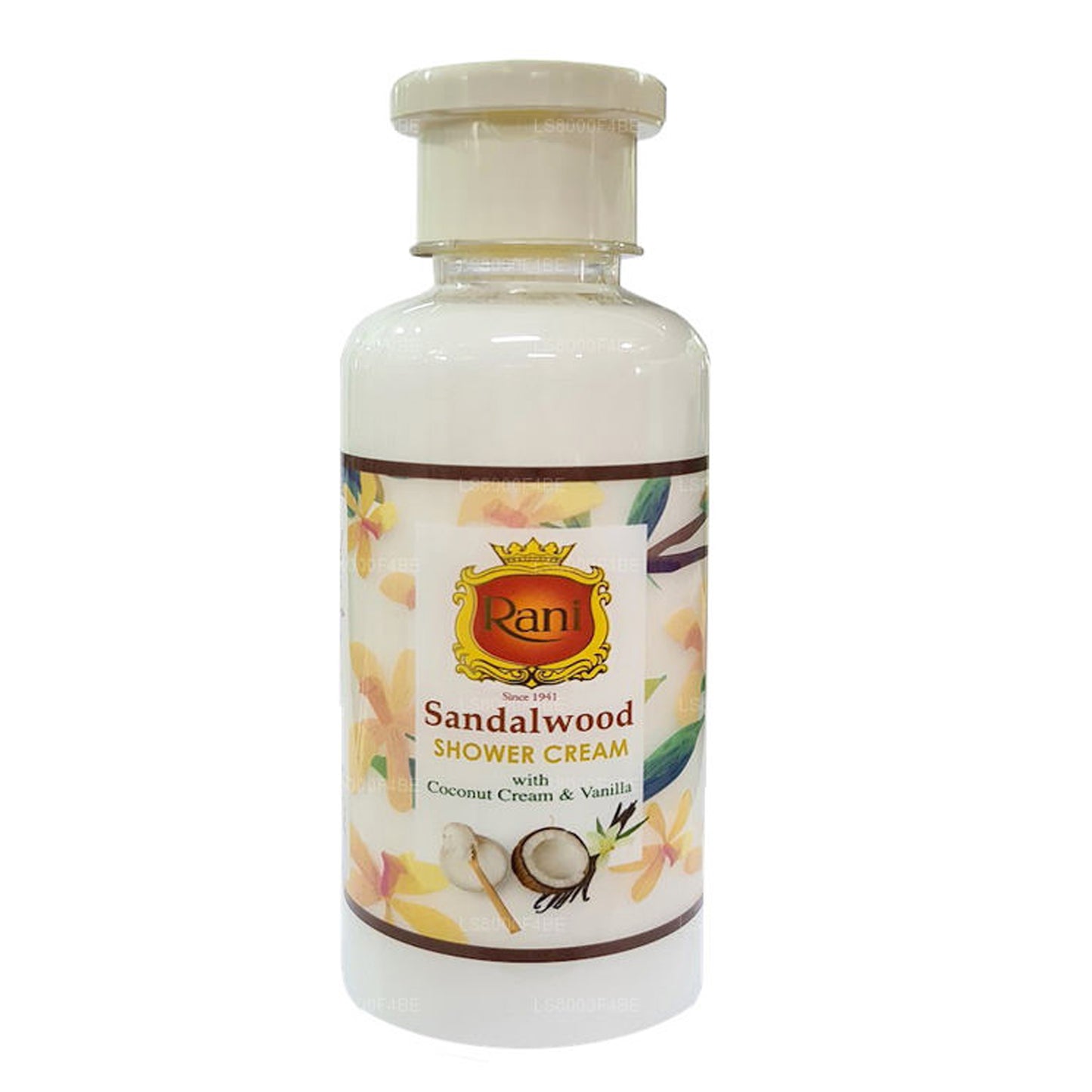 Swadeshi Rani Sandeltræ Brusecreme Kokosnødcreme & Vanilje (250 ml)