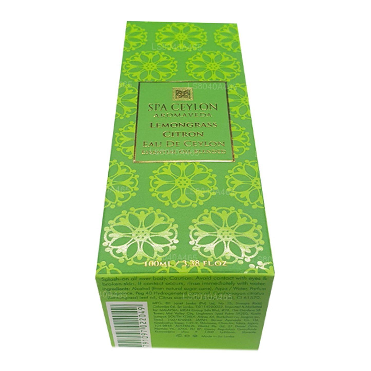 Spa Ceylon Citron Citron Eau De Ceylon (100ml)