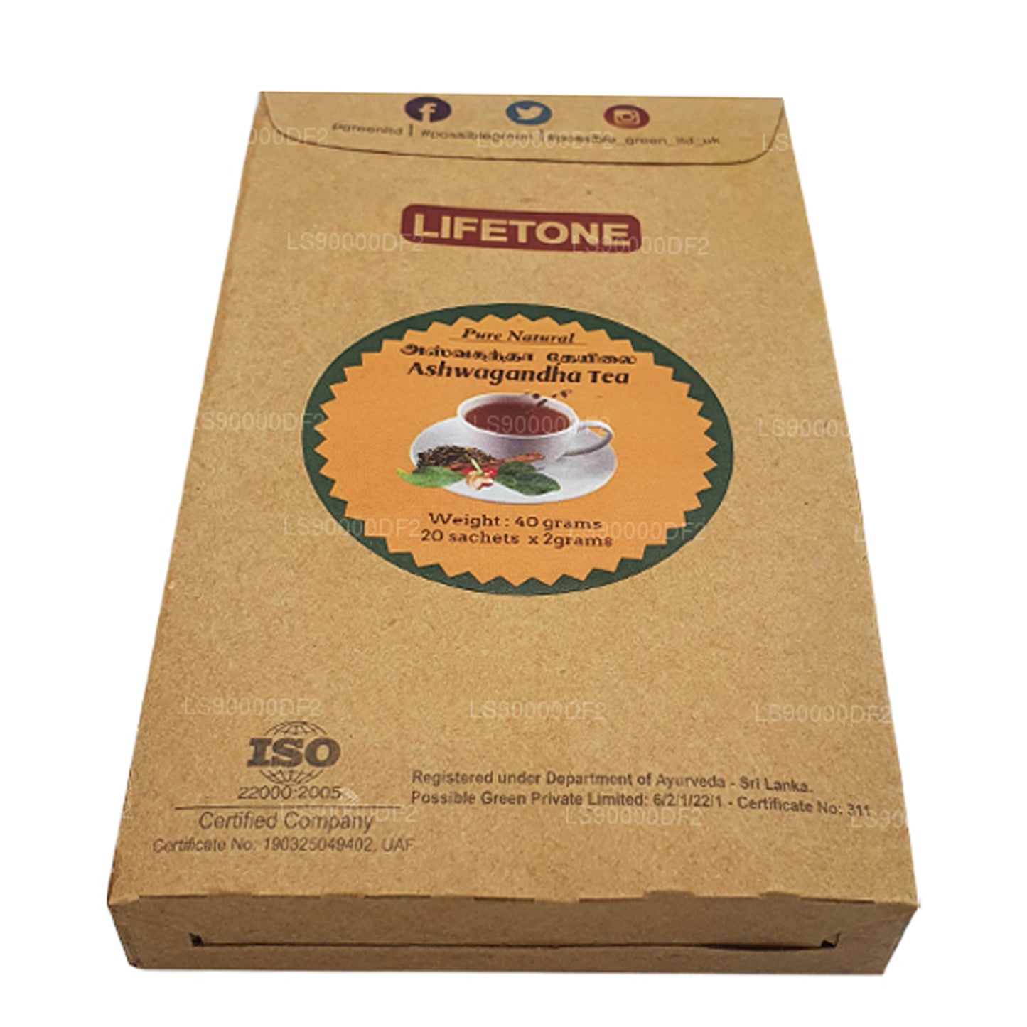 Lifetone Ashwagandha te (40 g)