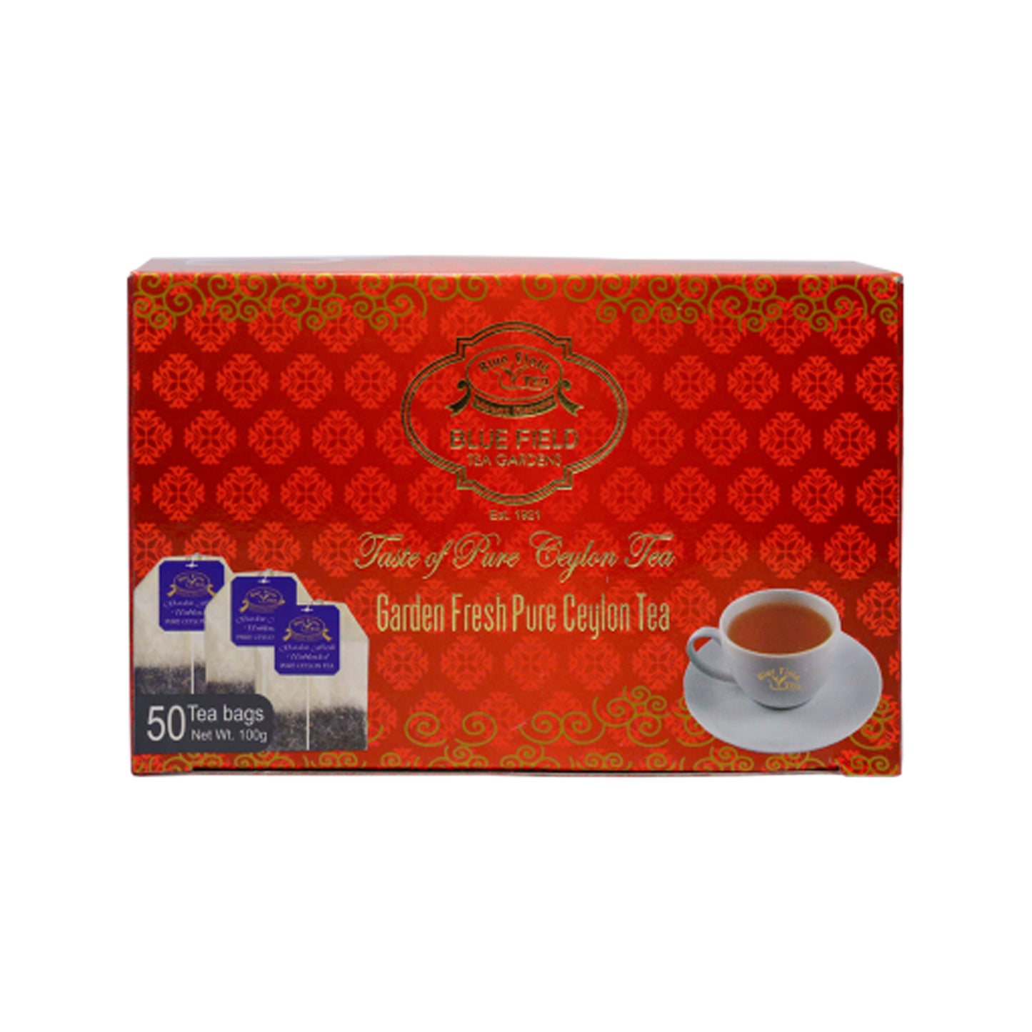 Bluefield Garden frisk ren Ceylon te 100g (50 teposer)