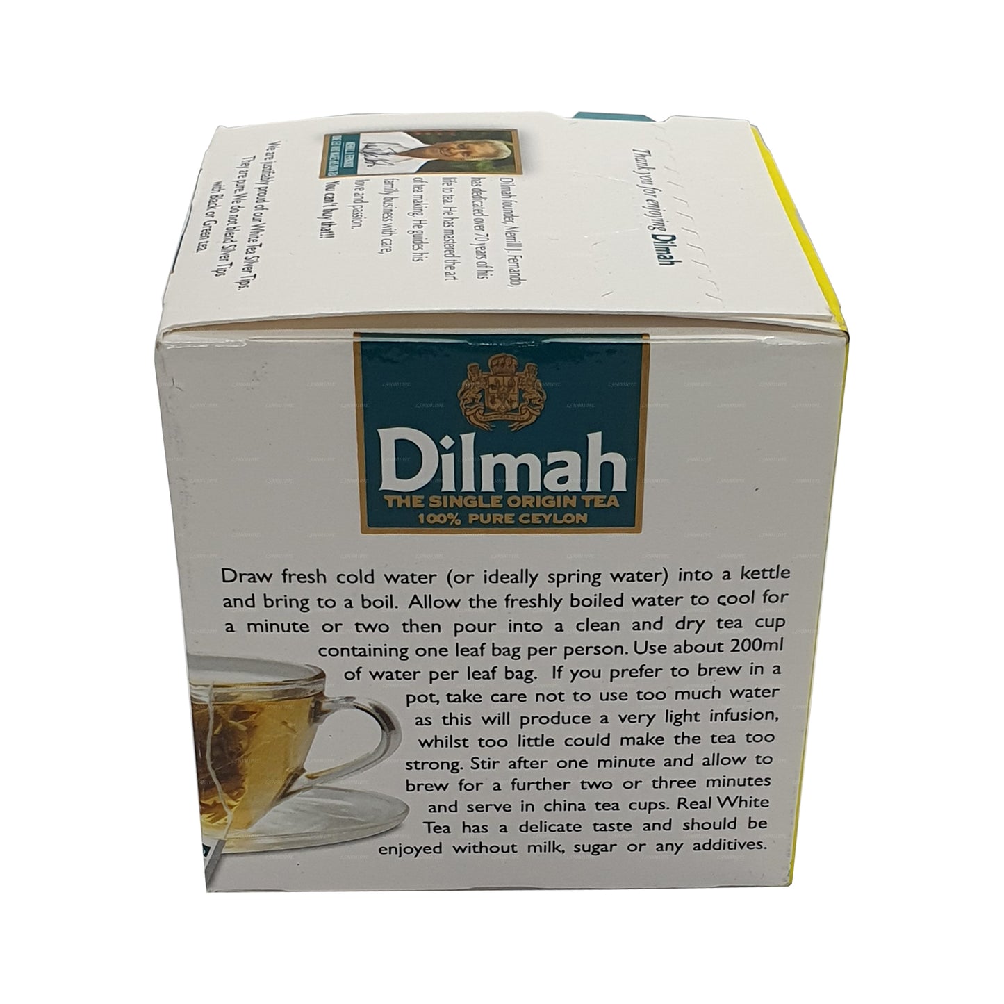 Dilmah ægte hvid te Ceylon Silver Tips (20g) 10 teposer