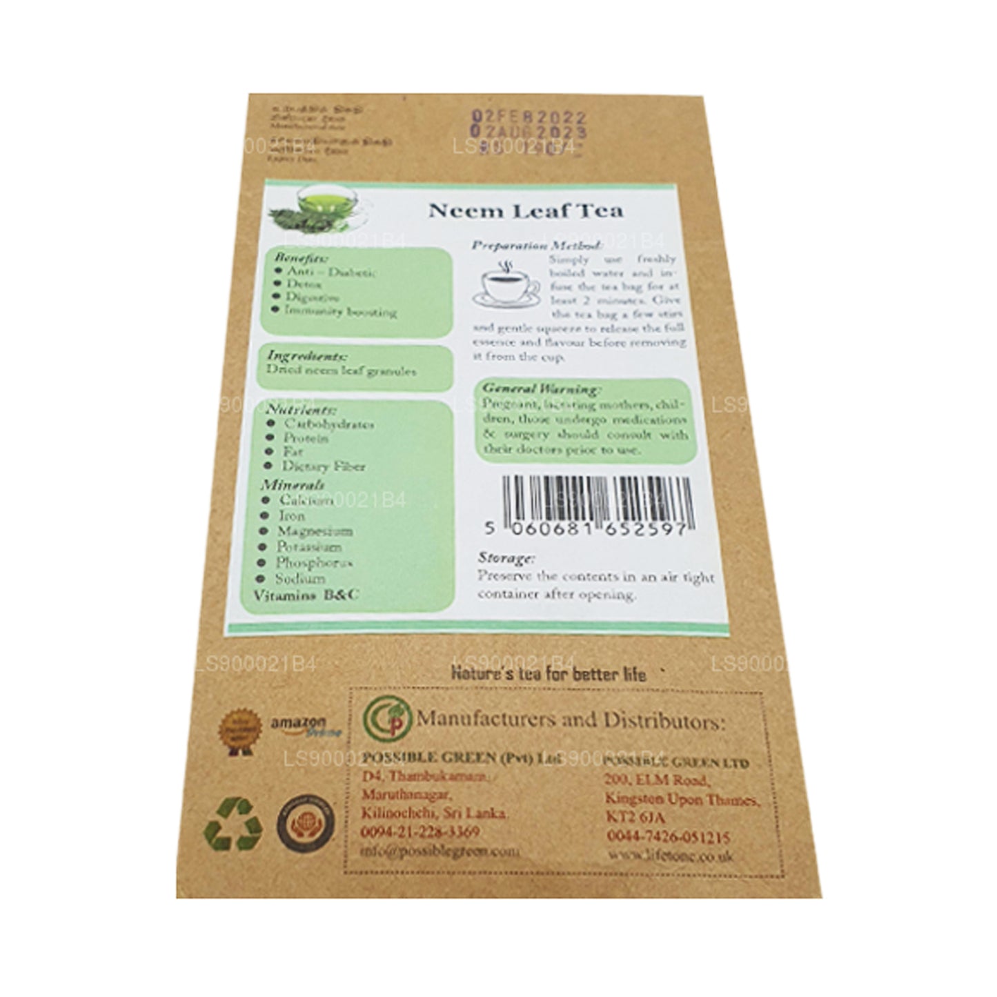 Lifetone Neem Leaf Tea (30 g)