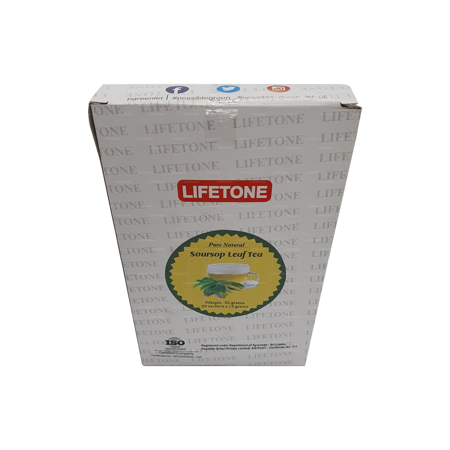 Lifetone Soursop Leaf Te (30 g) 20 teposer