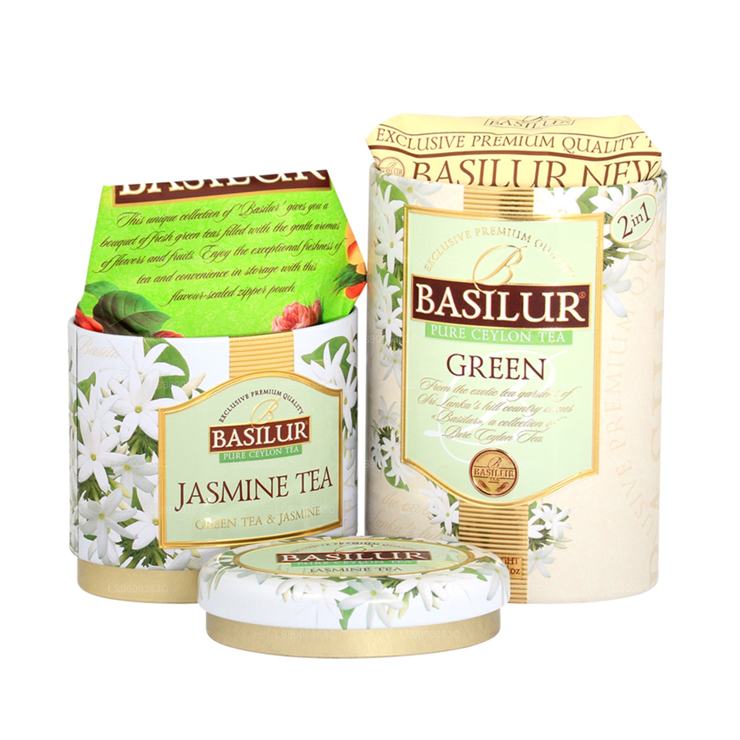 Basilur Frugter og blomster „Jasmine Te/Grøn“ (125g) Caddy