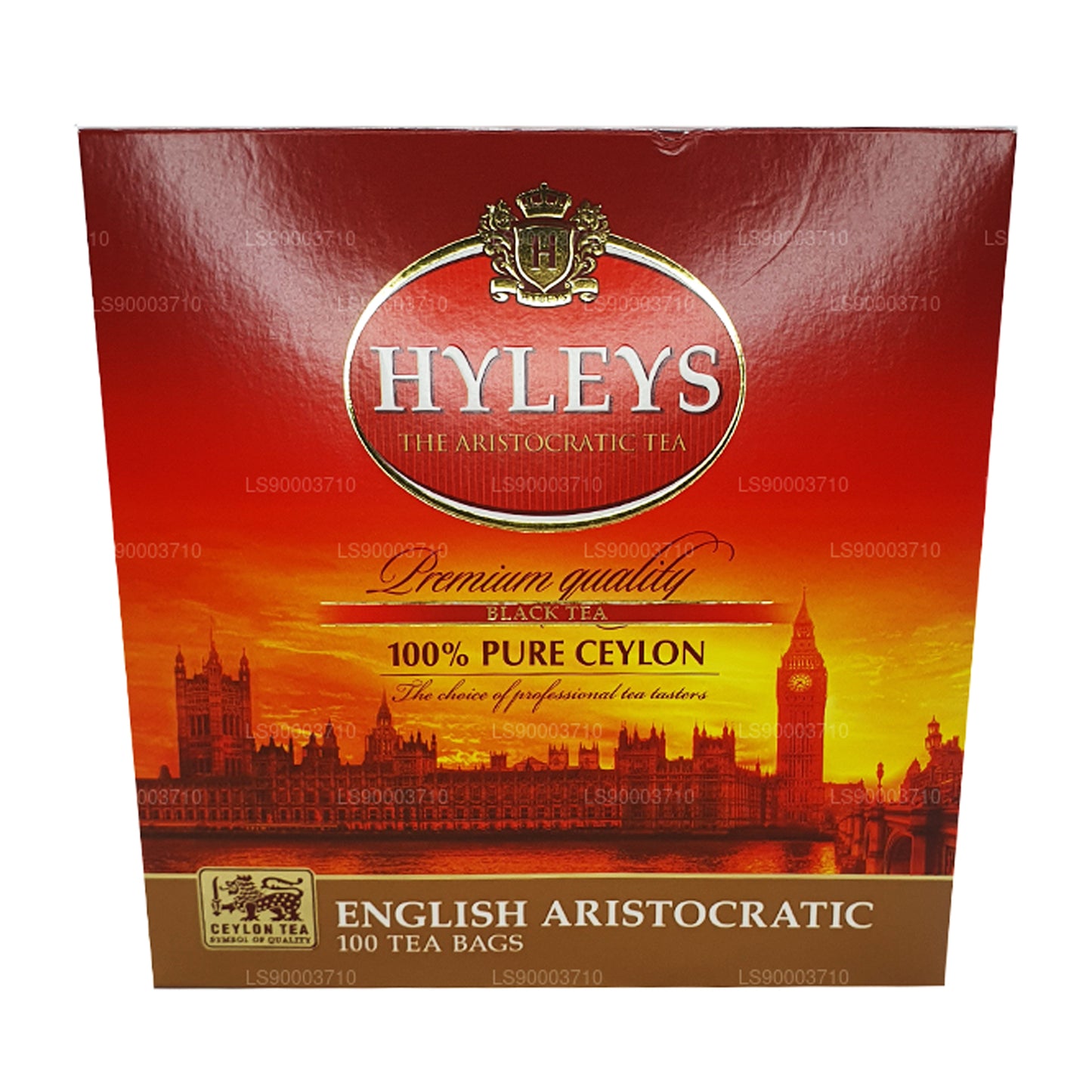 HYLEYS Premium kvalitet sort te 100 te Bages (200 g)
