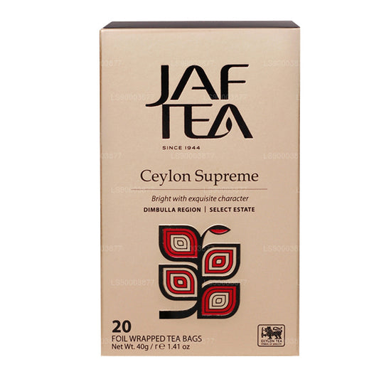 Jaf Tea Classic Gold Collection Ceylon Supreme Folie Envelop Tepose (40g)