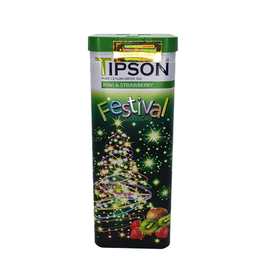 Tipson Festival Kiwi og jordbær grøn te (75g)