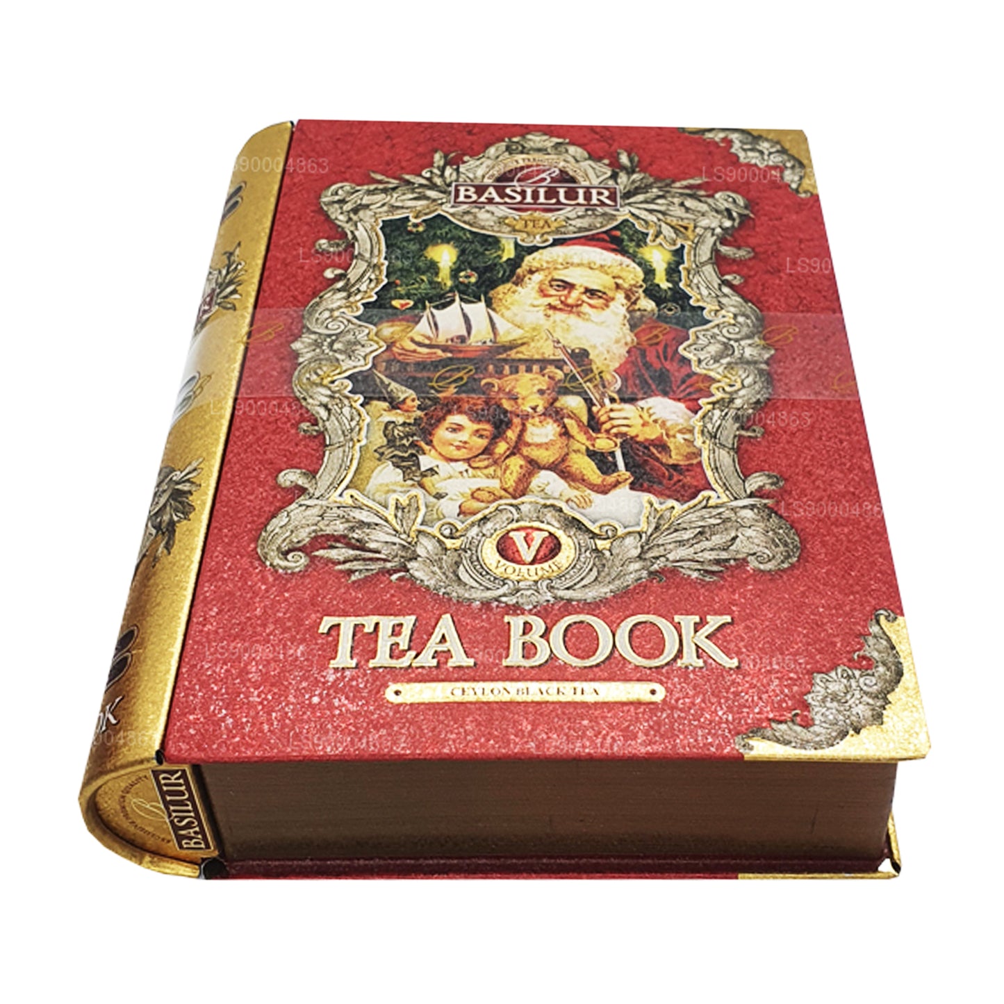 Basilur Festival „Tea Book Volume V - Rød“ (100 g) Caddy