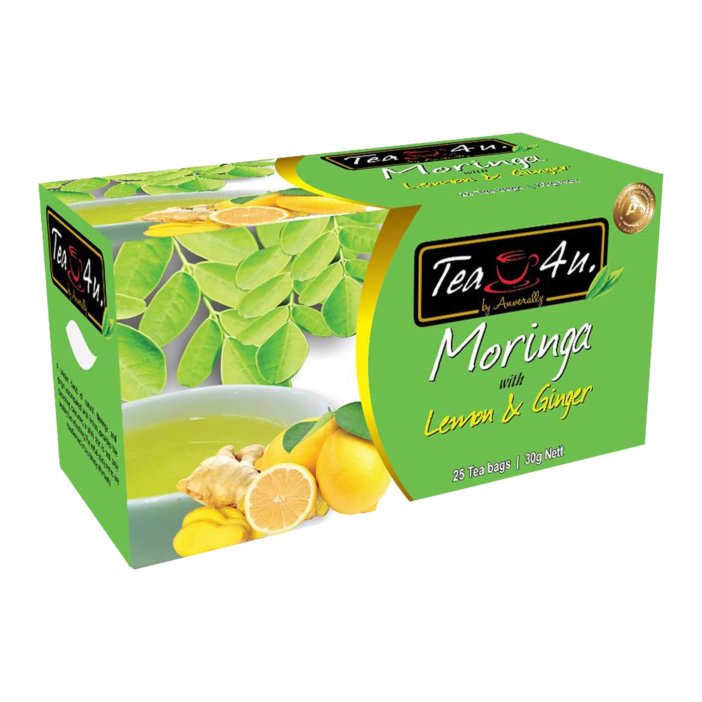 Tea4U Moringa med citron og ingefær (30g) 25 teposer