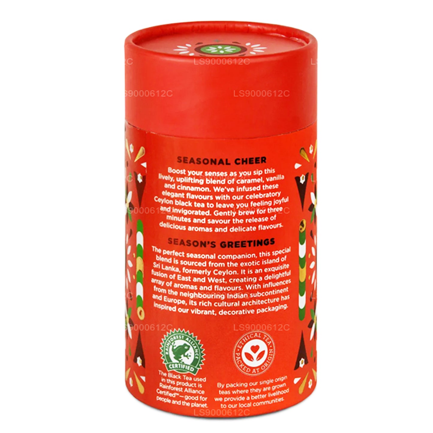 Jaf Tea Seasonal Cheer - Sort te aromatiseret med karamel, vanilje og kanel (50 g)