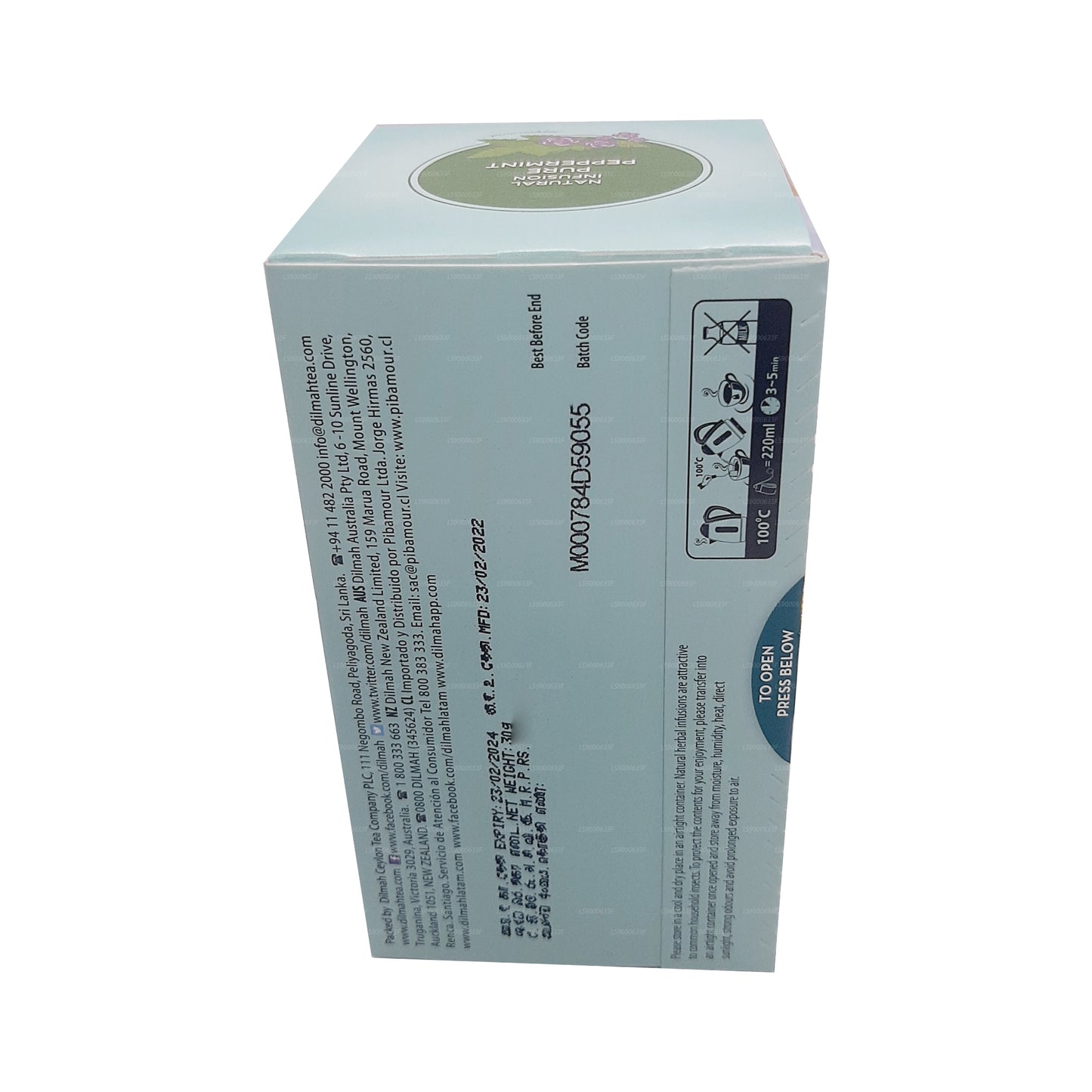 Dilmah naturlig infusion ren pebermynte (30 g) 20 teposer