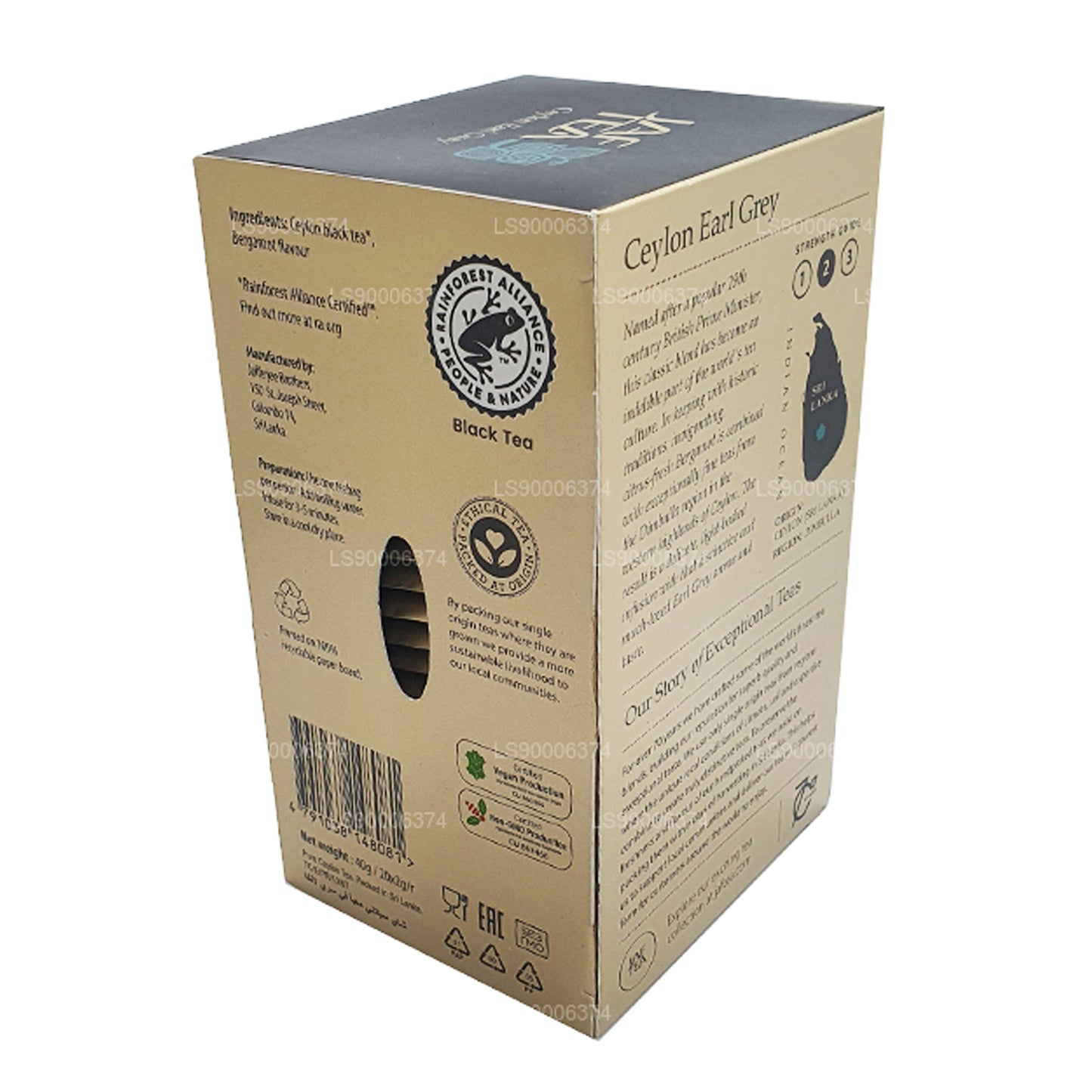 Jaf te Ceylon Earl Grey (40g) 20 teposer