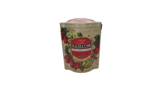 Basilur jordbær og kiwi magiske frugter Tin Caddy (100 g)