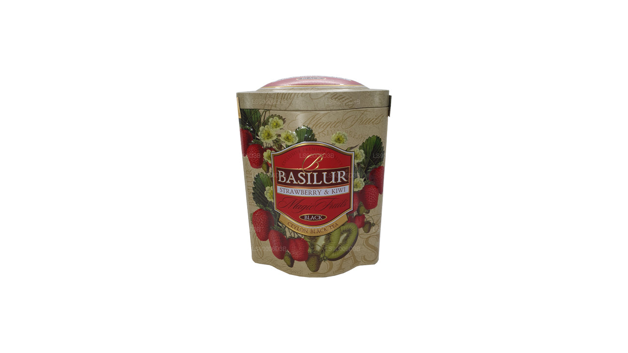 Basilur jordbær og kiwi magiske frugter Tin Caddy (100 g)