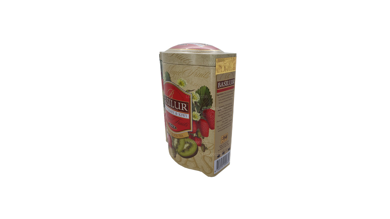 Basilur jordbær og kiwi magiske frugter Tin Caddy (100 g)