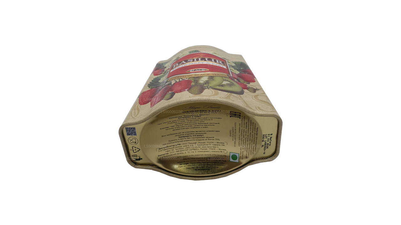 Basilur jordbær og kiwi magiske frugter Tin Caddy (100 g)