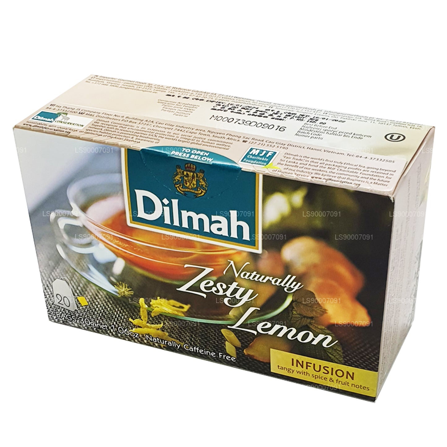 Dilmah Naturligt Zesty Citron (30 g) 20 teposer